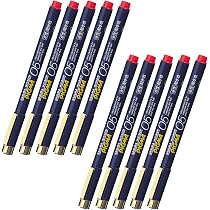 Amazon.co.jp: サクラクレパス 水性ペン ピグマ 0.5mm 黒 10本 ESDK05